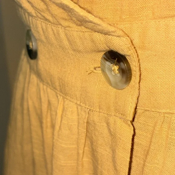 NWOT Free People Mustard Wrap Dress excellent cond, adorable all seasons! sz Md - Picture 10 of 14